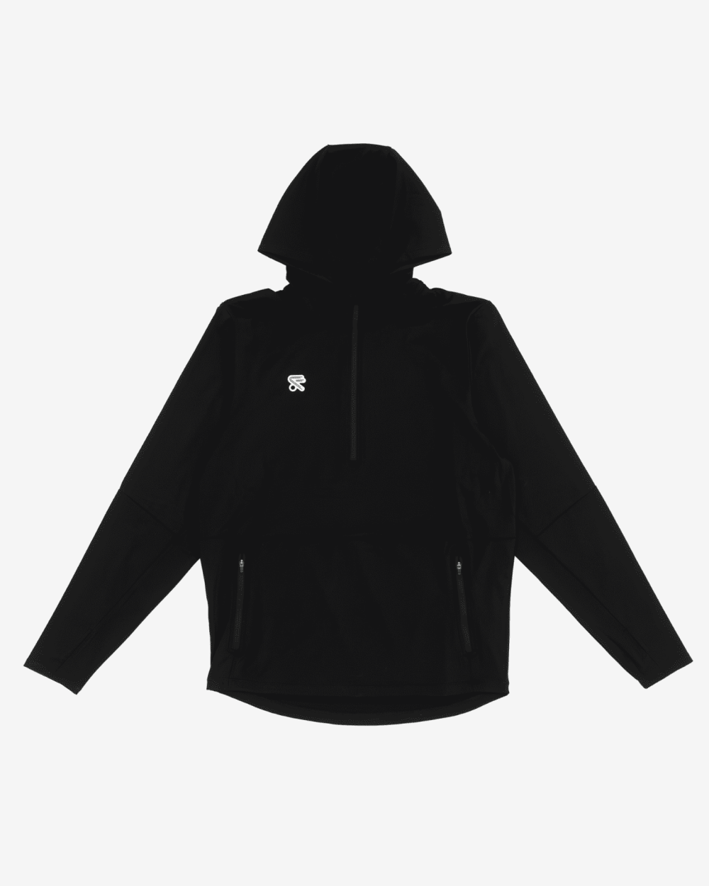 Club 3/4 Zip Hoodie Black